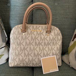 Michael Kors Medium Dome satchel (vanilla)